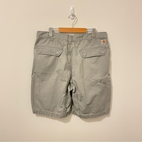 Carhartt Carpenter Shorts Men Size 36 Khaki 10 - Picture 2 of 9